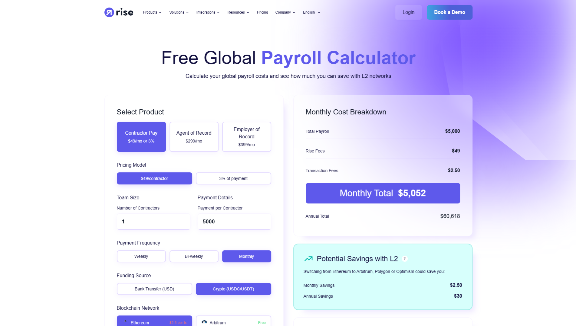 Free Global Payroll Calculator